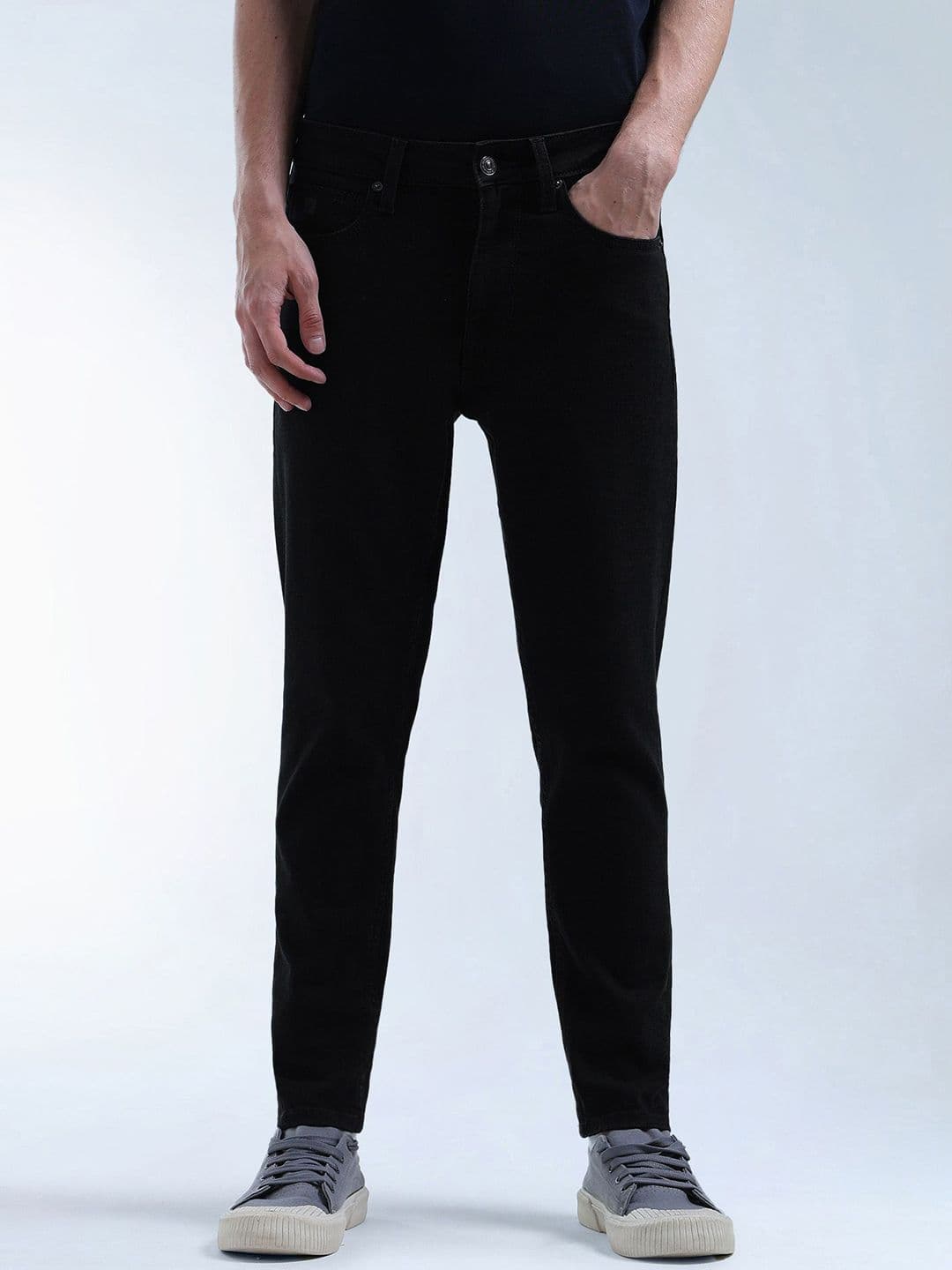 Flying Machine Men Relaxed Tapered Fit Mid-Rise Jeans - view 1