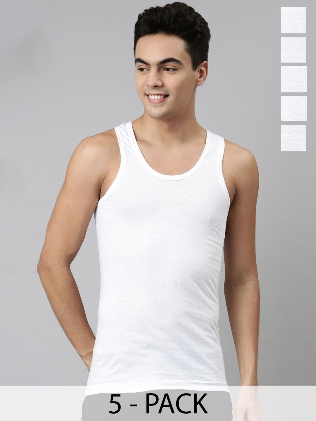 Dixcy Scott Josh Men Pack of 5 Breathable Cotton Men Vest - view 1