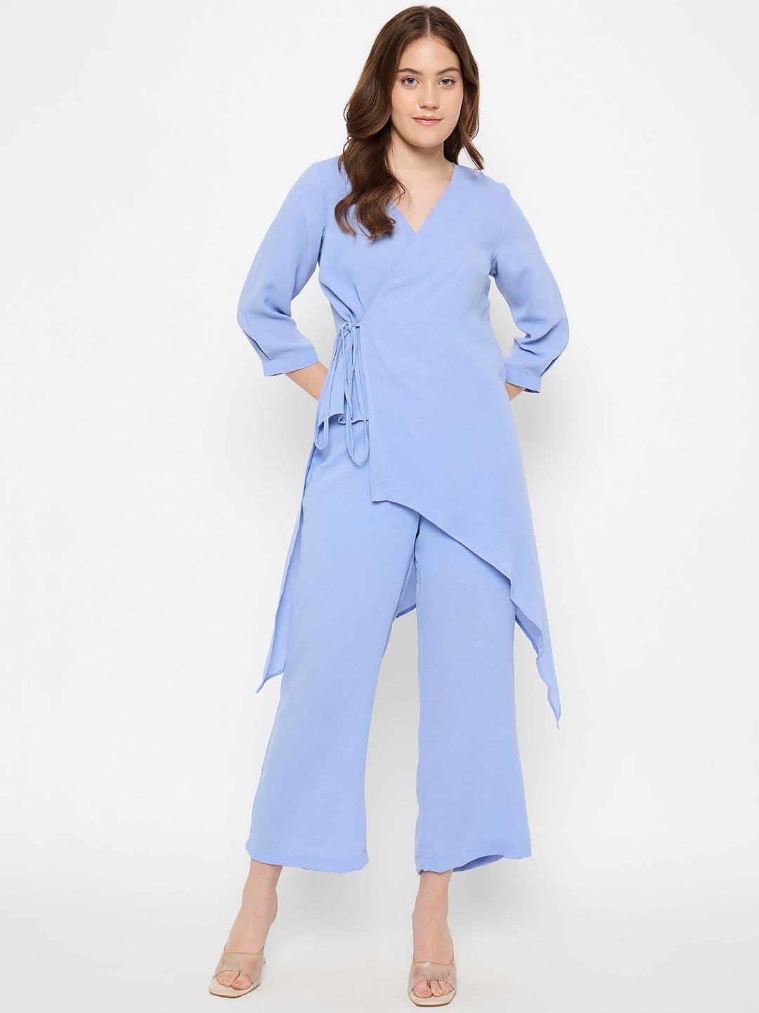 Imfashini V-Neck Tunic With Palazzos Co-Ords - view 1