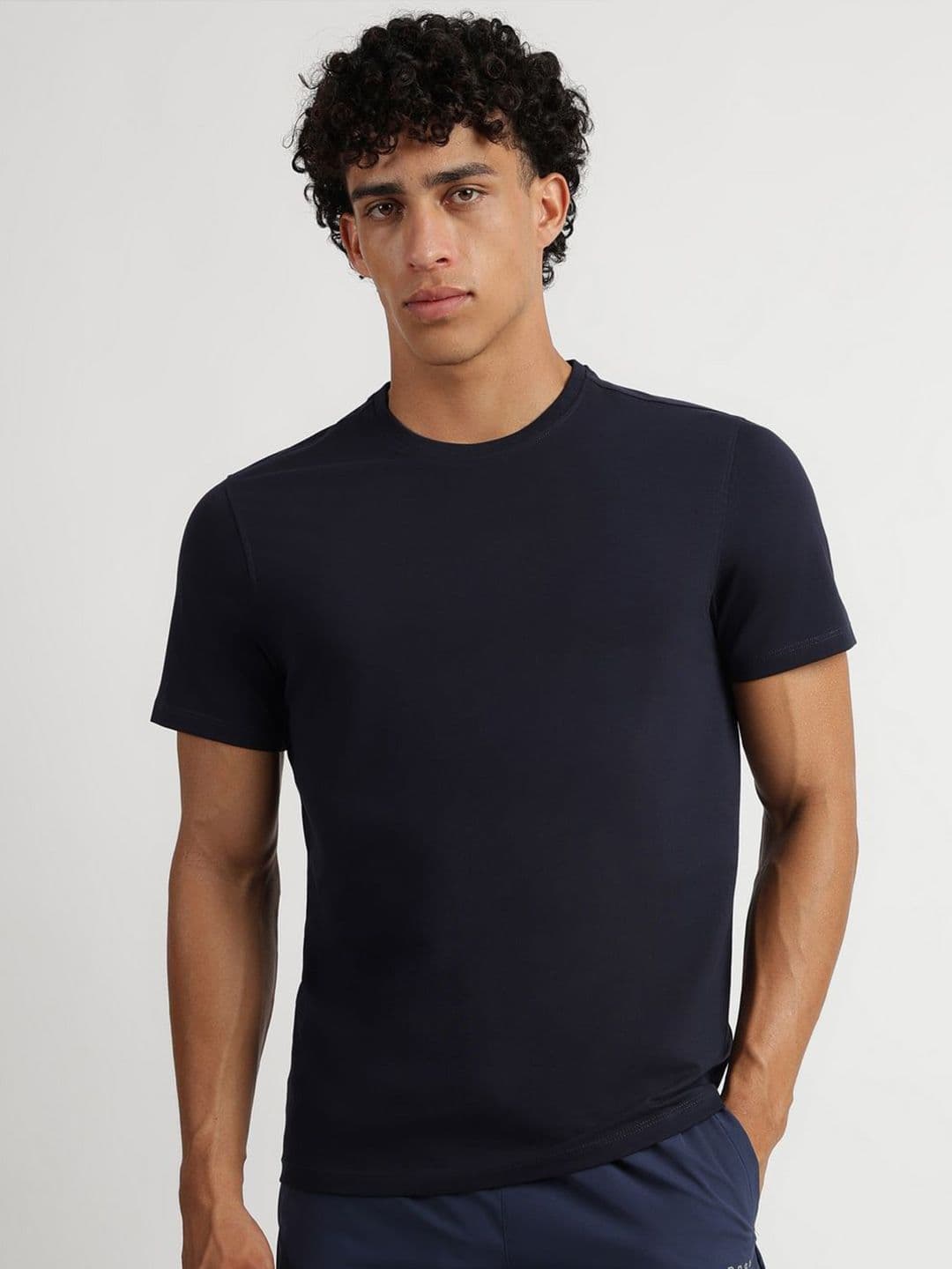 Reebok Brand Logo Printed Round Neck Short Sleeves Cotton T-Shirt - view 1