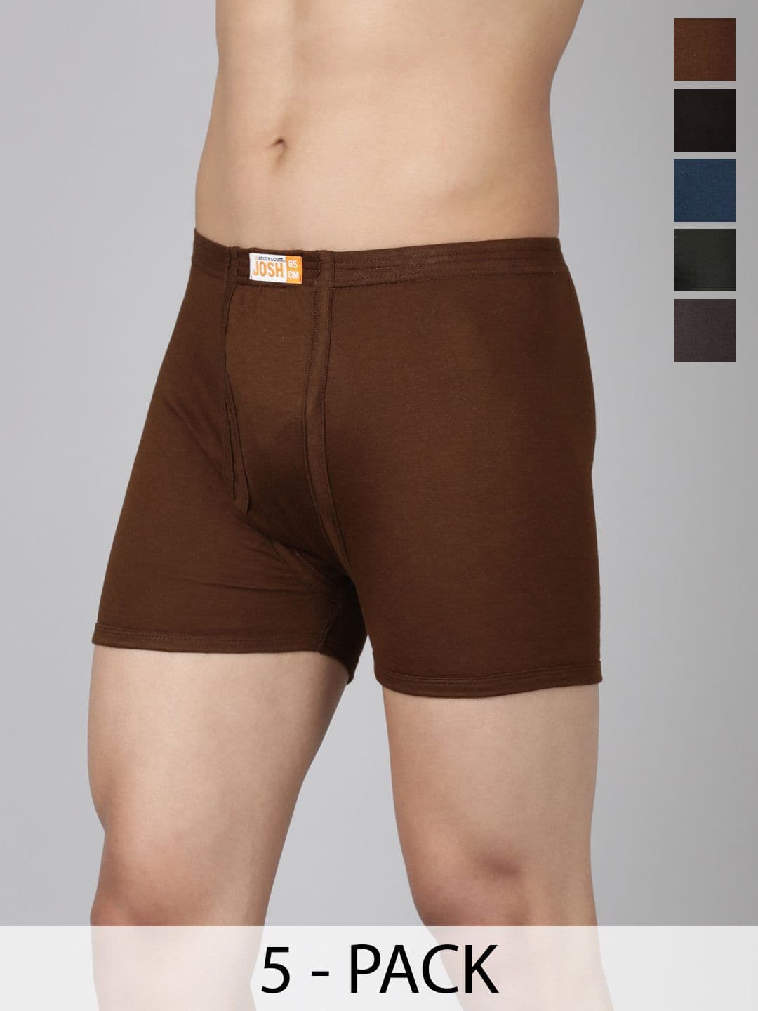 Dixcy Scott Josh Men Pack of 5 Breathable Cotton With Elastic For Sweat Absorption Trunk - view 1