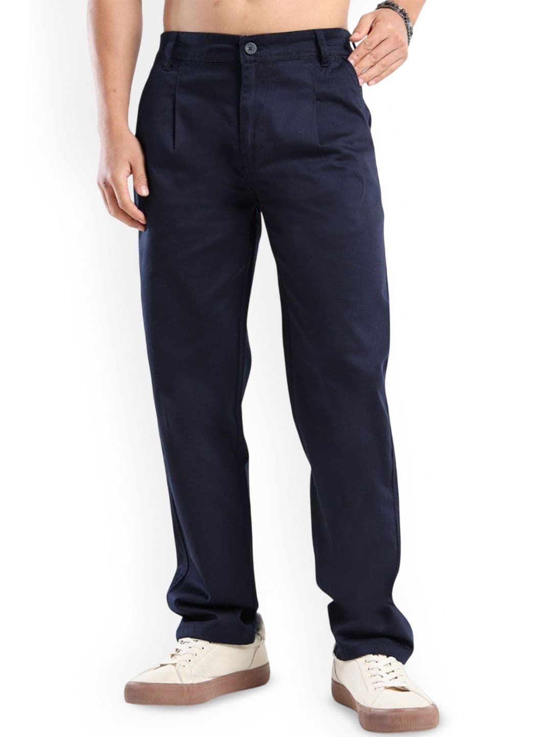 BEVDAAS Men Comfort Regular Fit Mid-Rise Pleated Trouser - view 1
