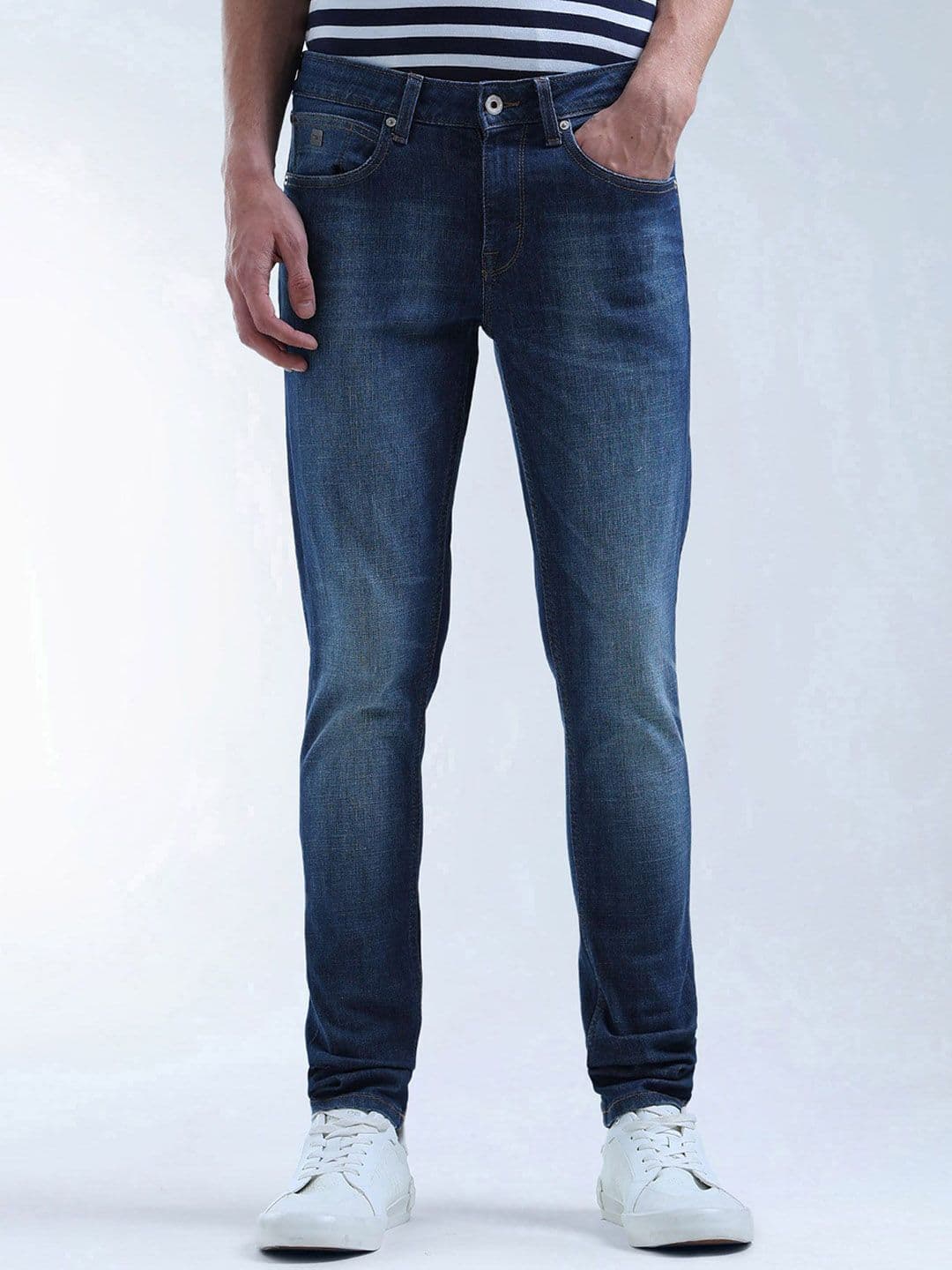 Flying Machine Men Skinny Fit Mid-Rise Heavy Fade Capsule Jeans - view 1