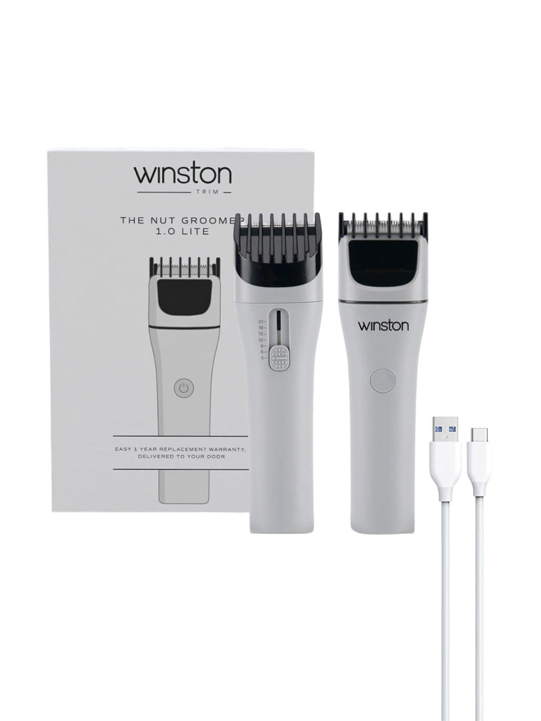 WINSTON WNG-103 Nut Groomer 1.0 Lite Rechargeable Waterproof Trimmer- Grey - view 1