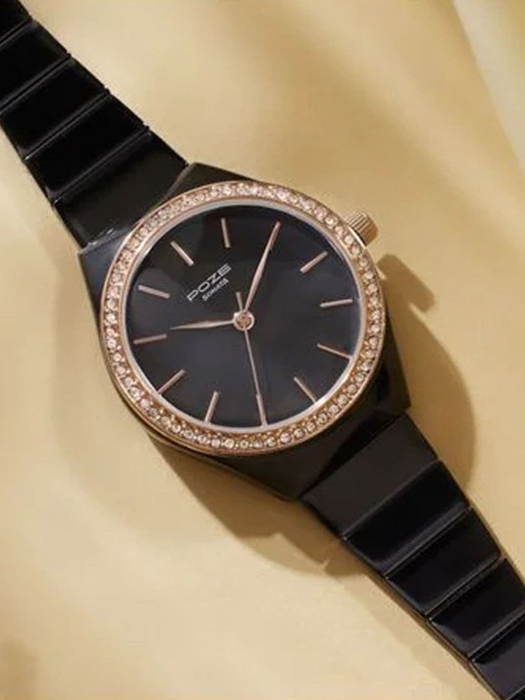 Sonata Poze Quartz Analog Dial Metal Strap Watch for Women - SP80053KM01W - view 1