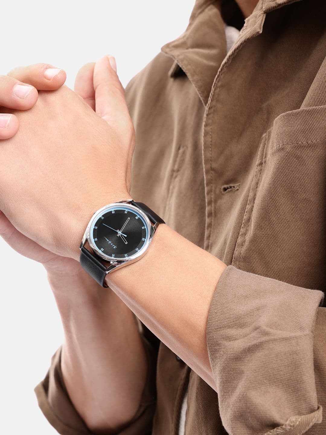 Mast & Harbour Unisex Brass Dial & Leather Straps Analogue Watch - view 1