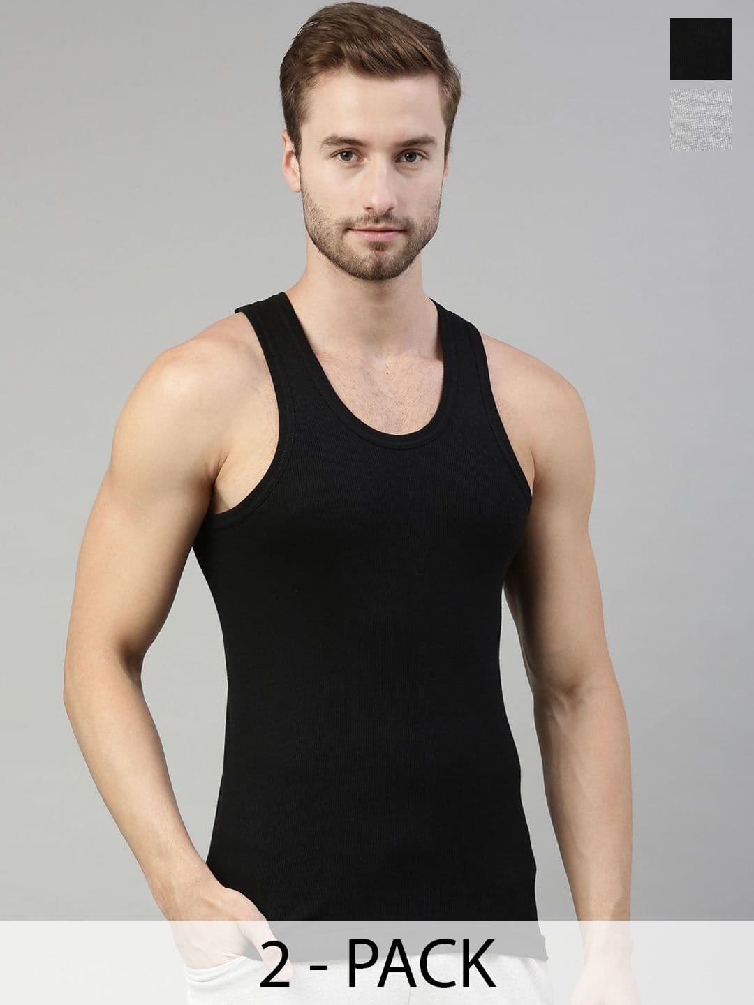 Dixcy Scott Originals Victor Durby Men Pack of 2 Combed Cotton No Peep Neckline Vest - view 1
