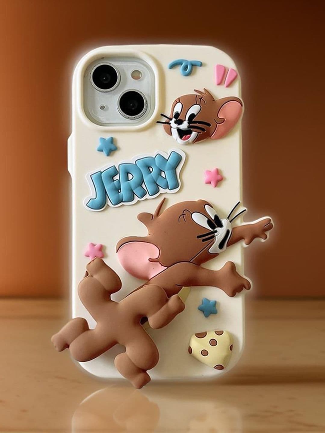 CASE CREATION Jerry Cartoon Real 3D Print iPhone 14 Plus Back Case Mobile Accessories - view 1