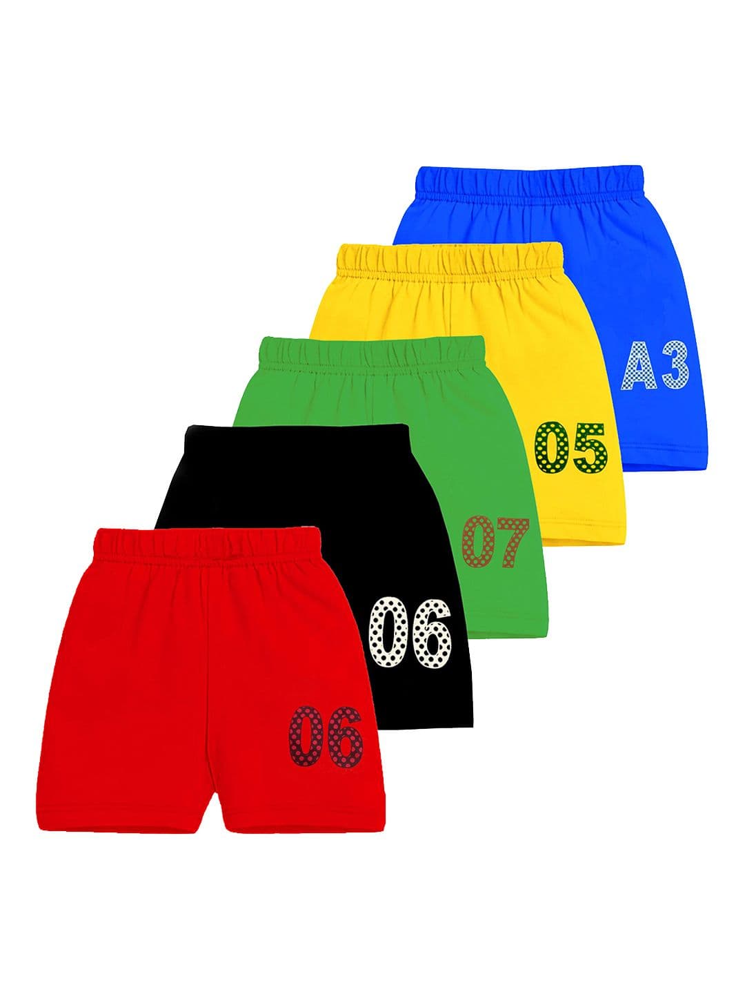 DON CARE Kids Pack Of 5 Mid-Rise Shorts - view 1