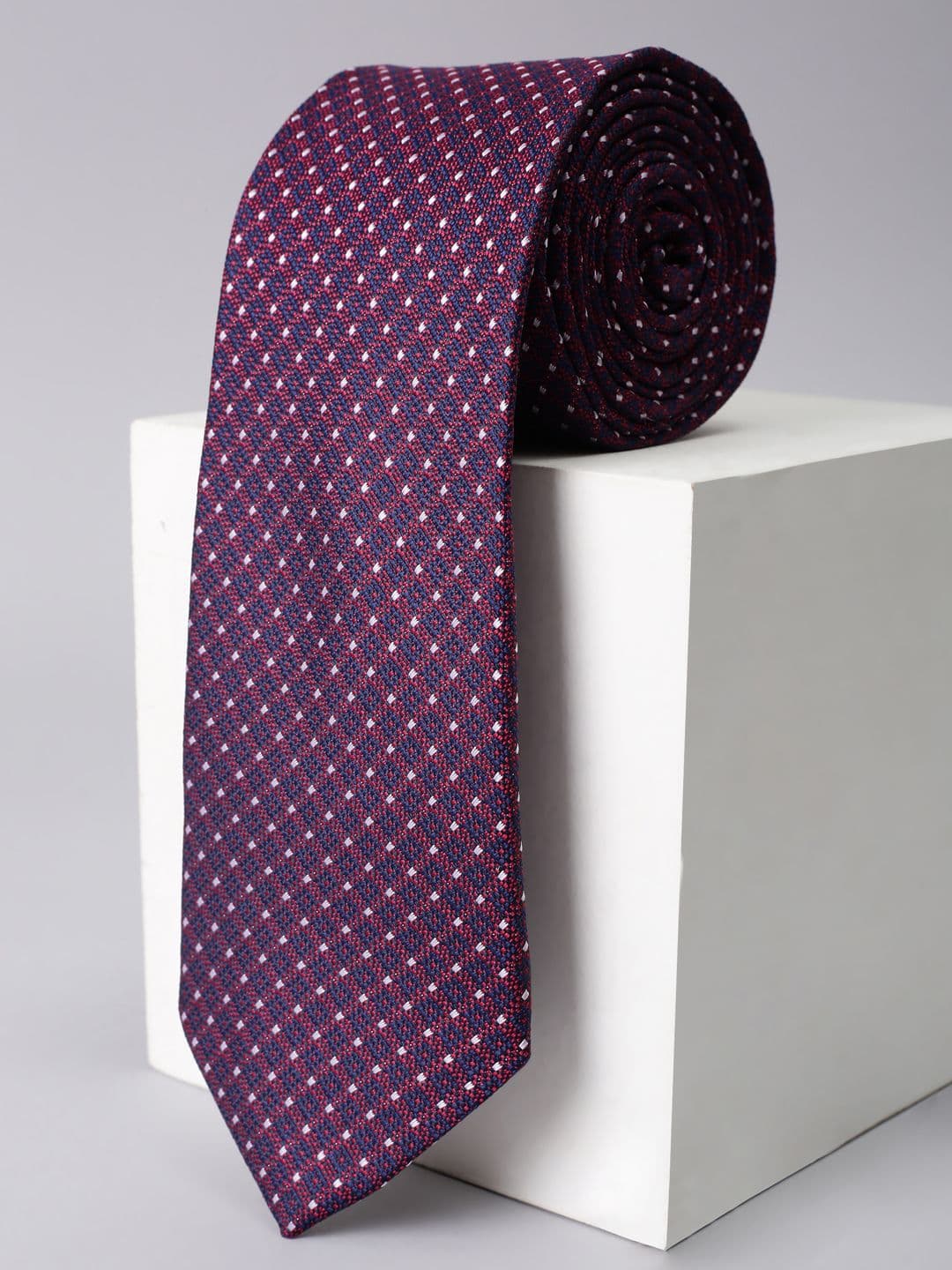 Louis Philippe Men Woven Design Broad Tie - view 1