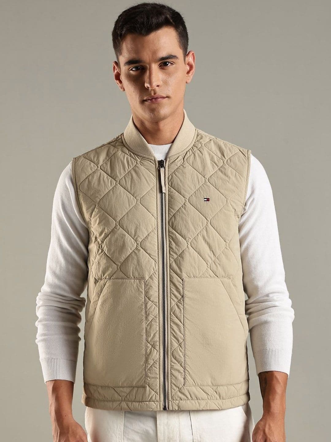 Tommy Hilfiger Europe Mandarin Collar Padded Jacket - view 1