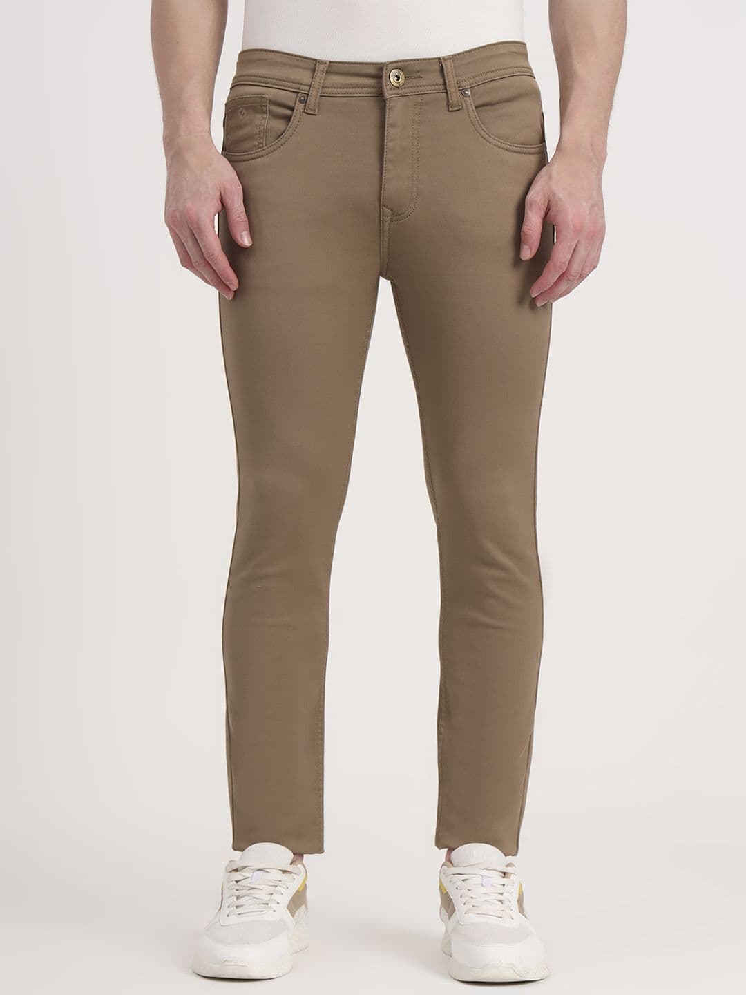 Greenfibre Men Slim Fit Mid-Rise Cotton Jeans - view 1