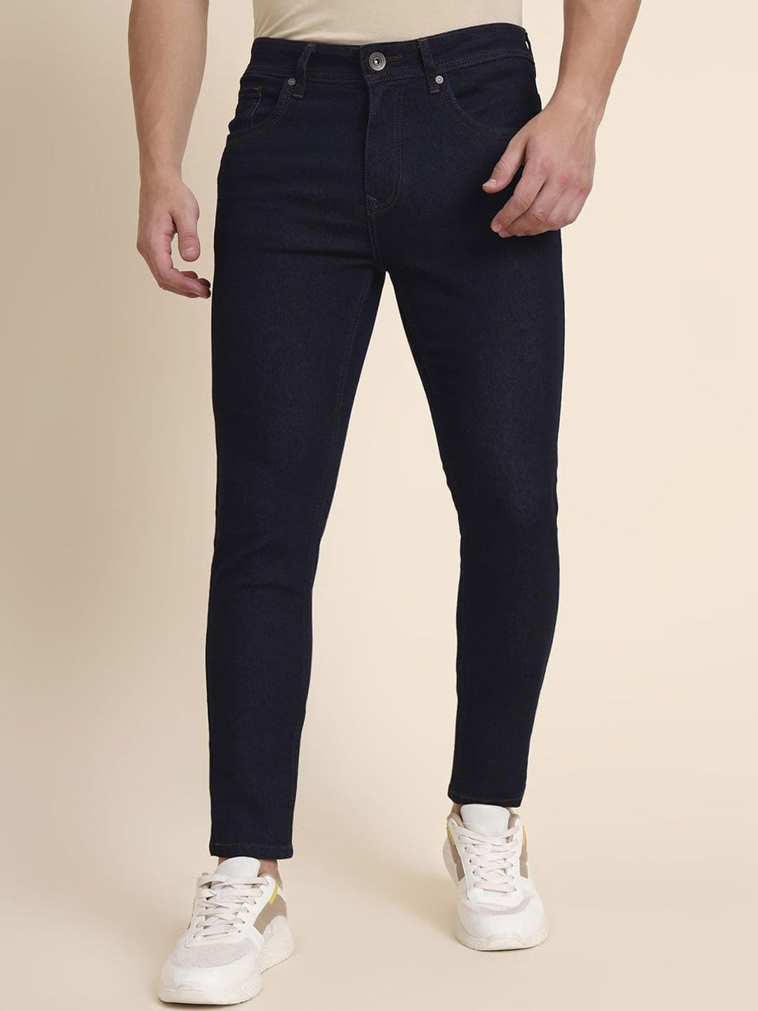 Greenfibre Men Slim Fit Mid-Rise Cotton Stretchable Jeans - view 1