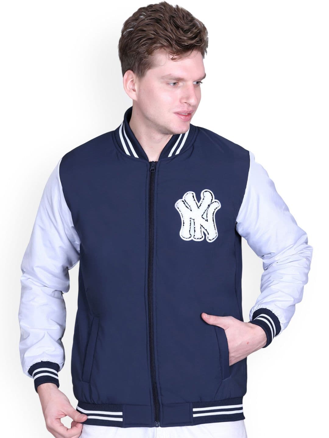 SANHOK Men Colourblocked Regular Bomber Jacket - view 1