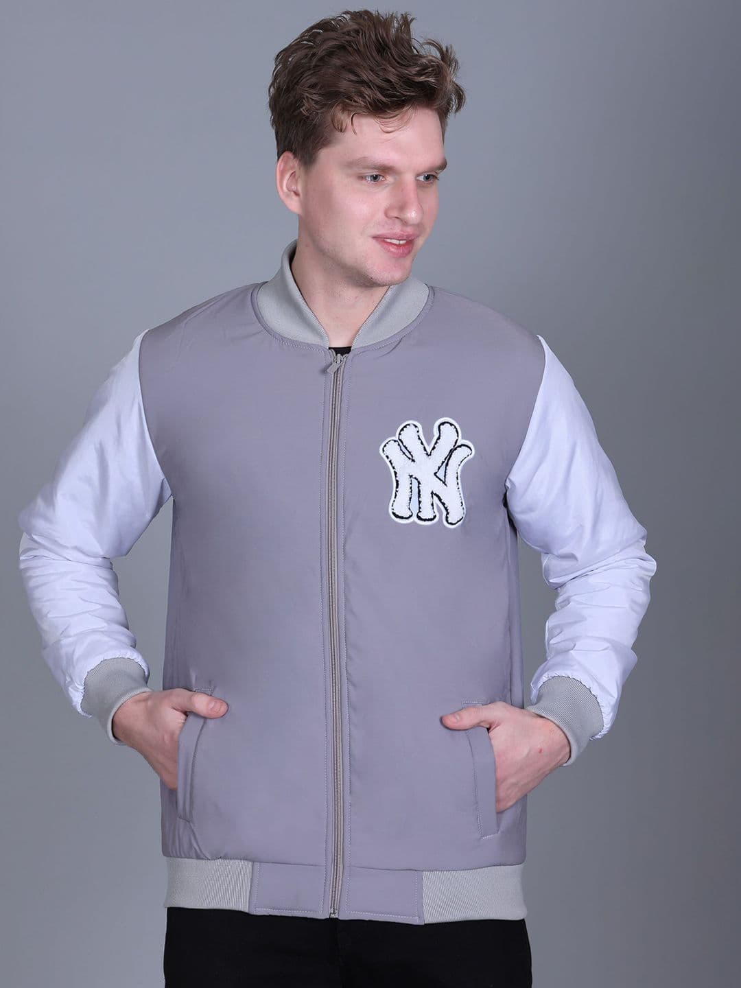 SANHOK Men Colourblocked Lightweight Bomber Jacket - view 1