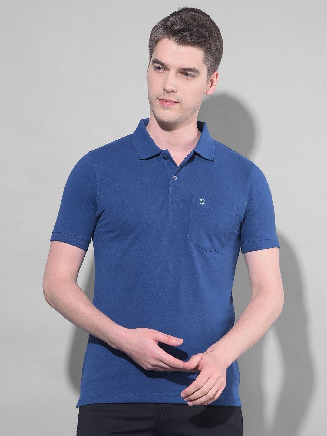 Dollar Men Solid Polo Tshirt with Pocket - view 1