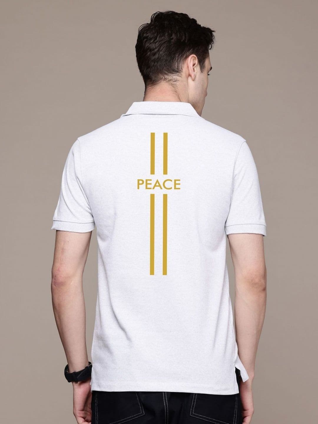 Moda Rapido Men Typography Printed Polo Collar T-shirt - view 1