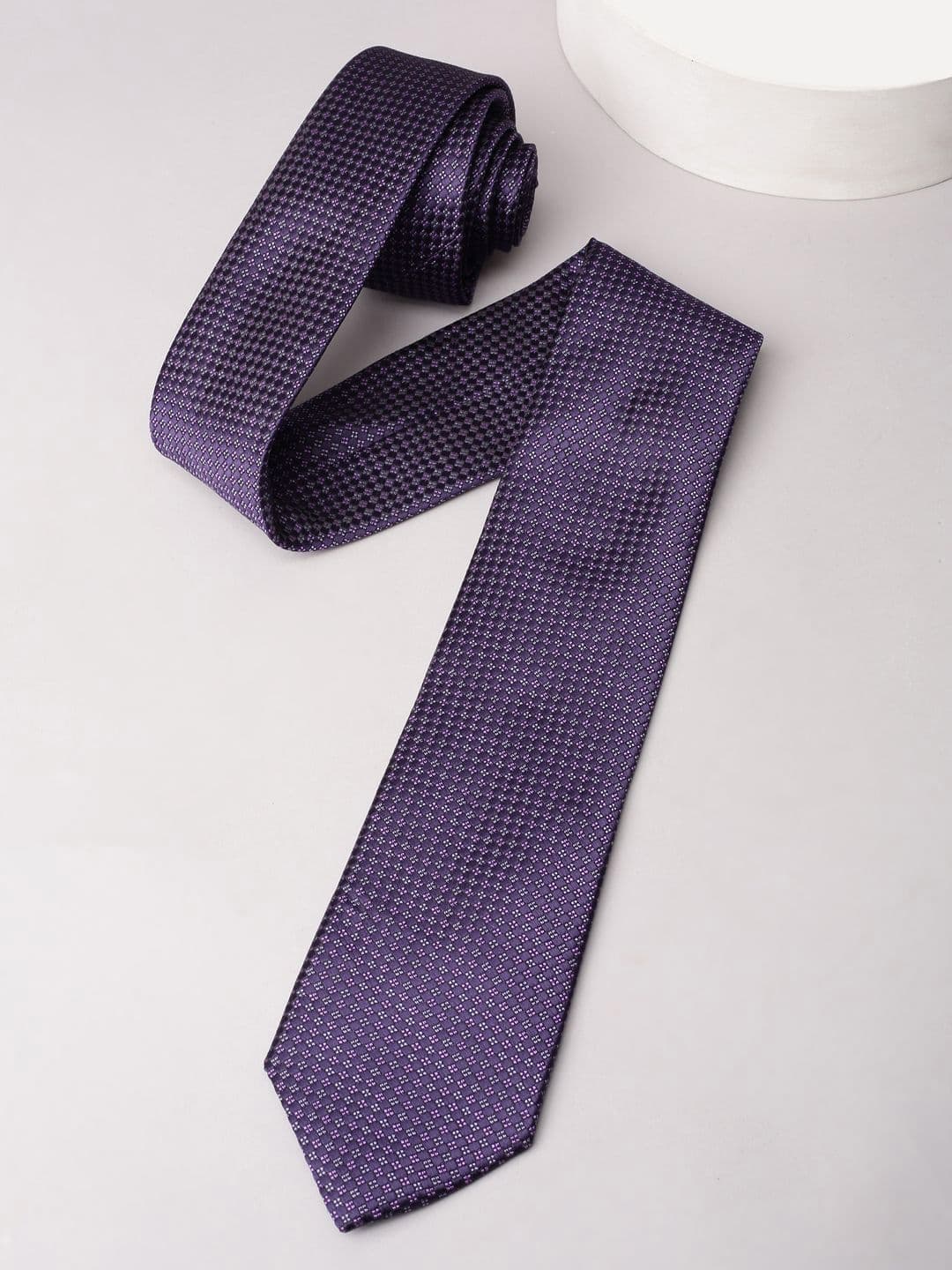 Louis Philippe Men Woven Design Broad Tie - view 1