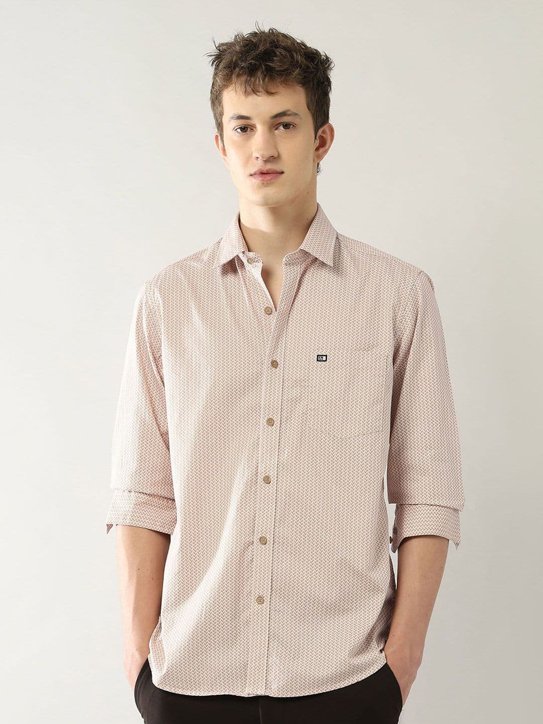 Arrow Sport Men Slim Fit Abstract Printed Casual Cotton Shirt - view 1