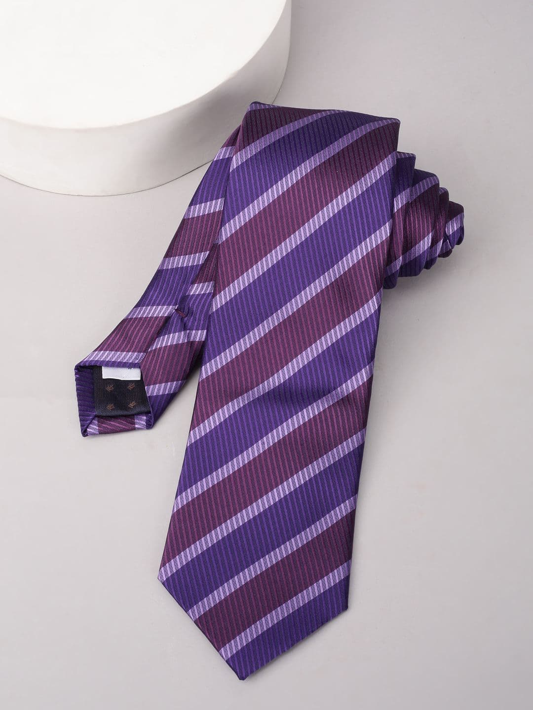 Louis Philippe Men Striped Skinny Tie - view 1