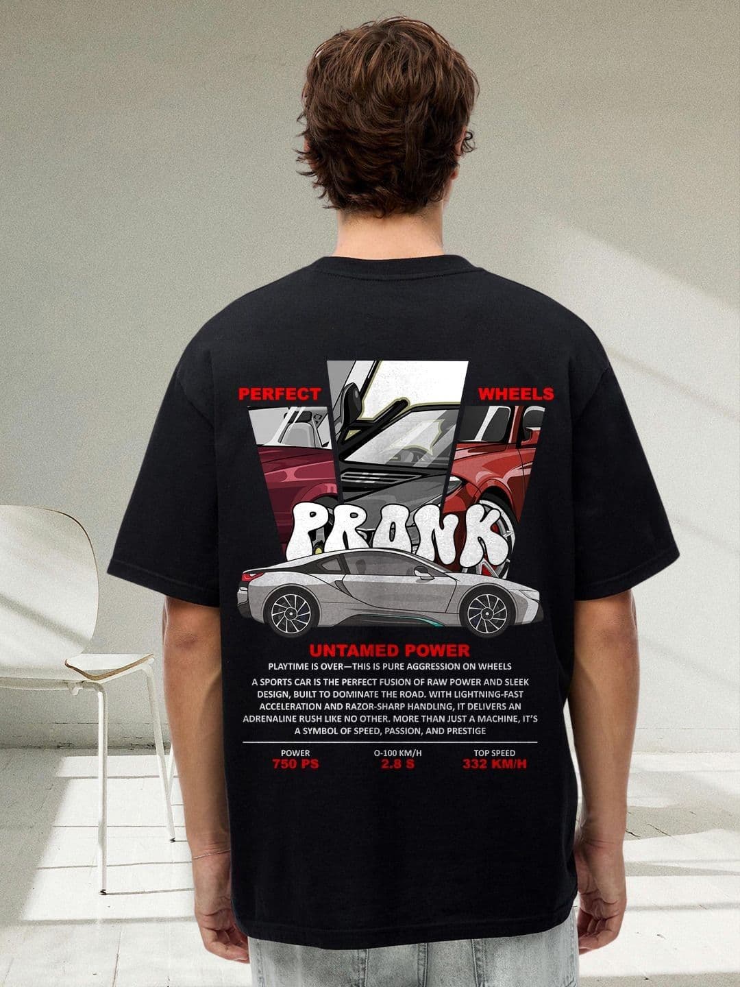 PRONK Men Graphic Printed Oversized Cotton T-shirt - view 1