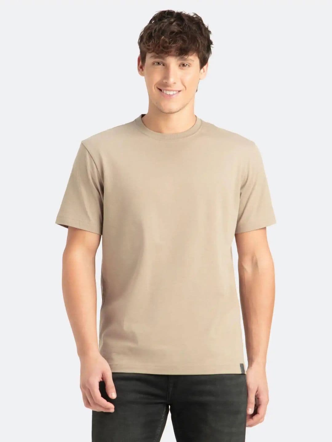 Jockey Super Combed Cotton Rich Round Neck Half Sleeve Tshirt-2714 - view 1