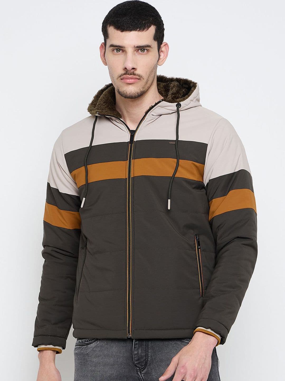 Duke Men Colourblocked Bomber Jacket - view 1