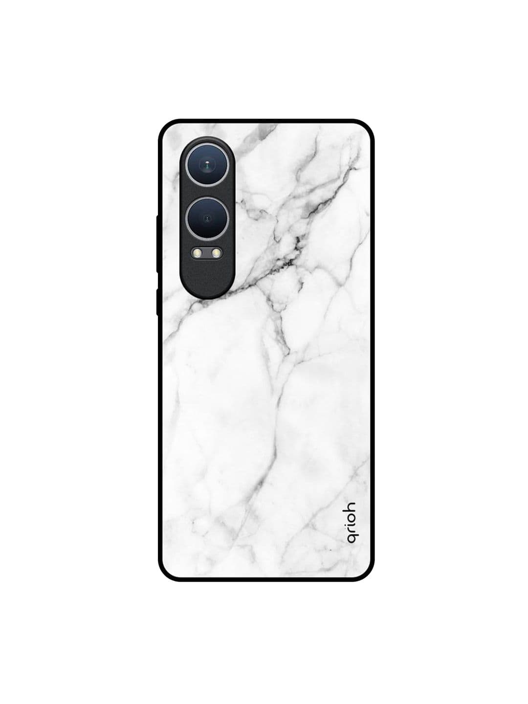 QRIOH Modern White Marble OnePlus Nord CE4 Lite 5G Impact Resistant Back Case - view 1