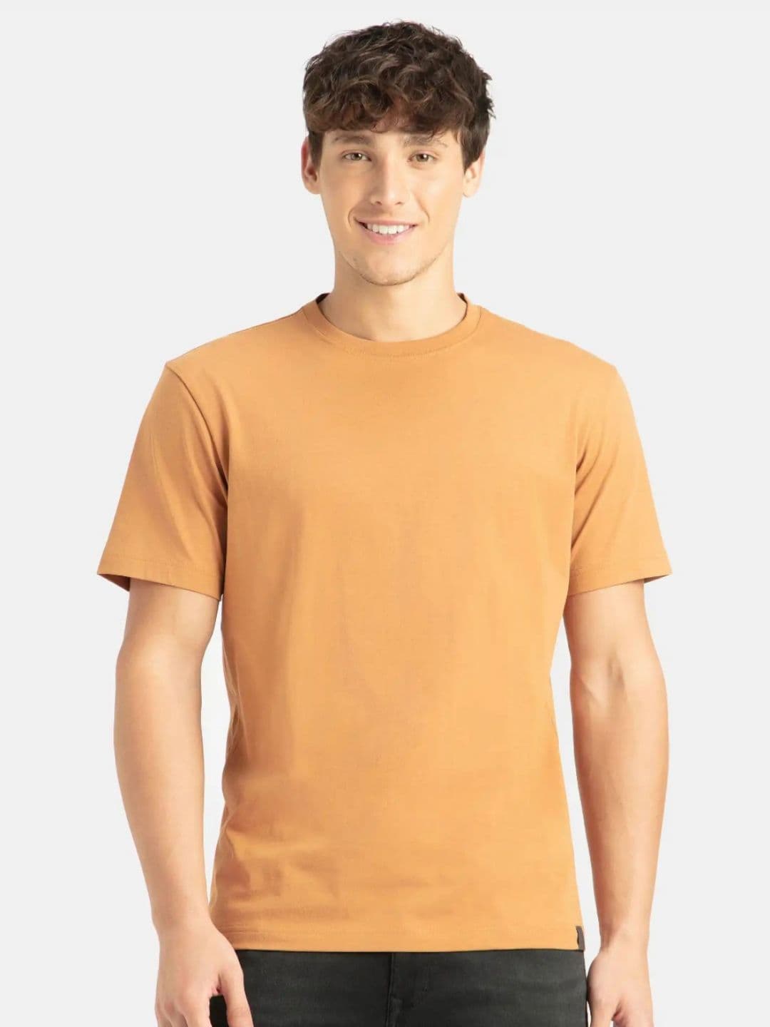 Jockey Super Combed Cotton Rich Round Neck Half Sleeve Tshirt-2714 - view 1