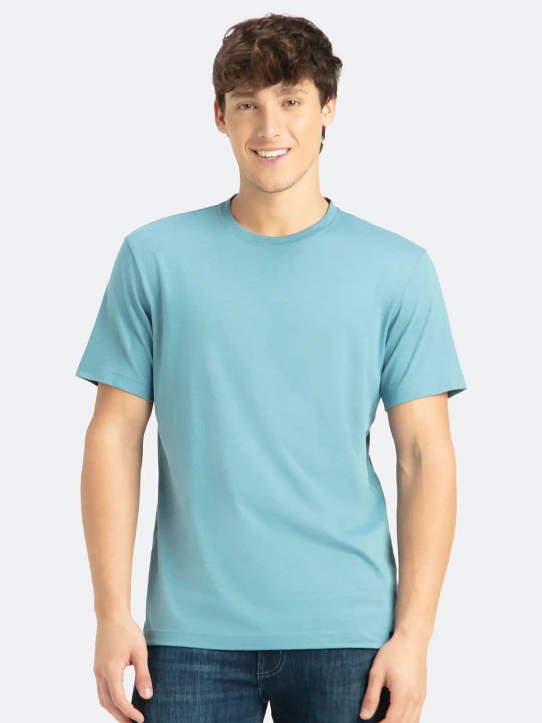 Jockey Super Combed Cotton Rich Round Neck Half Sleeve Tshirt-2714 - view 1