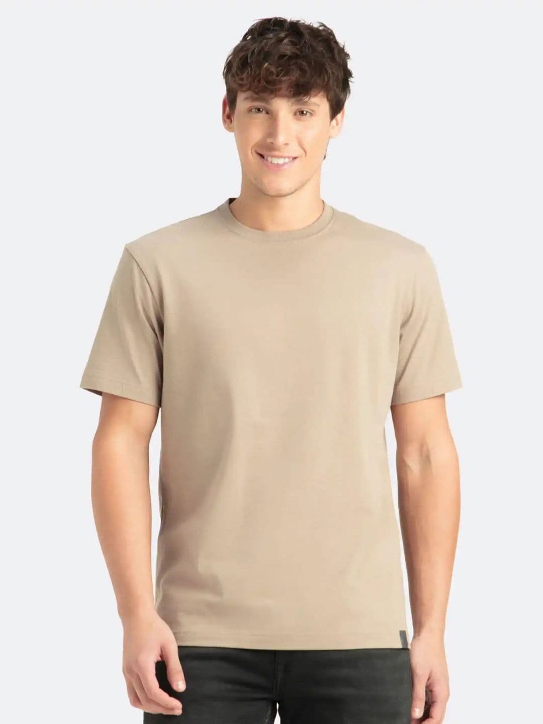 Jockey Super Combed Cotton Rich Round Neck Half Sleeve Tshirt-2714 - view 1