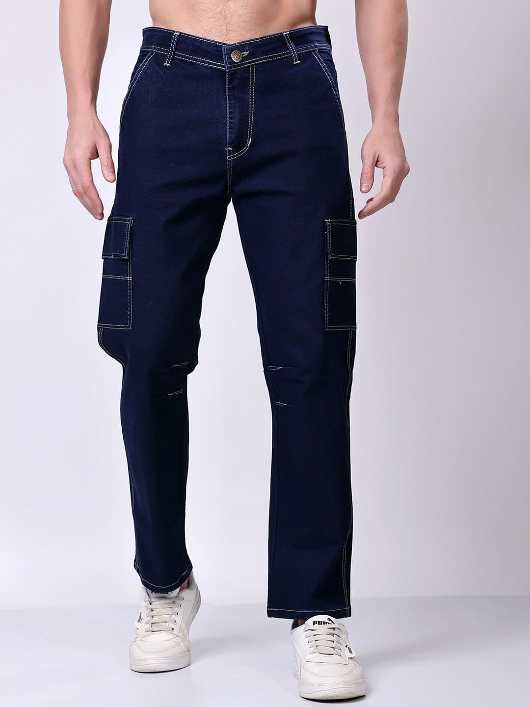 ZAYSH Men Regular Fit Mildly Distressed Stretchable Jeans - view 1