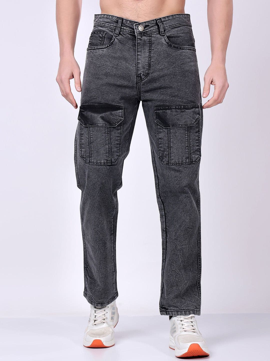 ZAYSH Men Cotton Heavy Fade Regular Fit Jeans - view 1