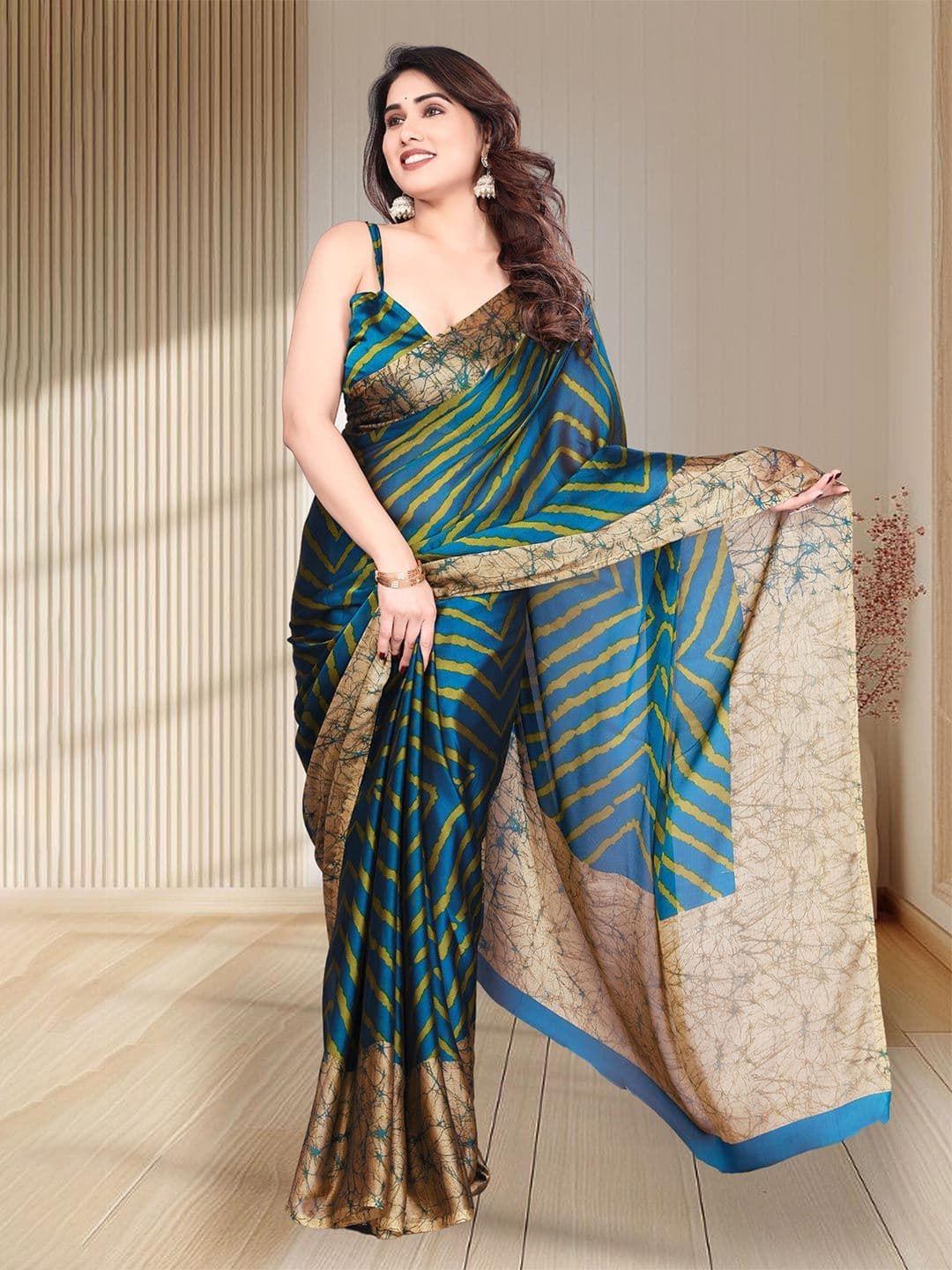 MAGNEITTA Pure Chiffon Leheriya Saree - view 1