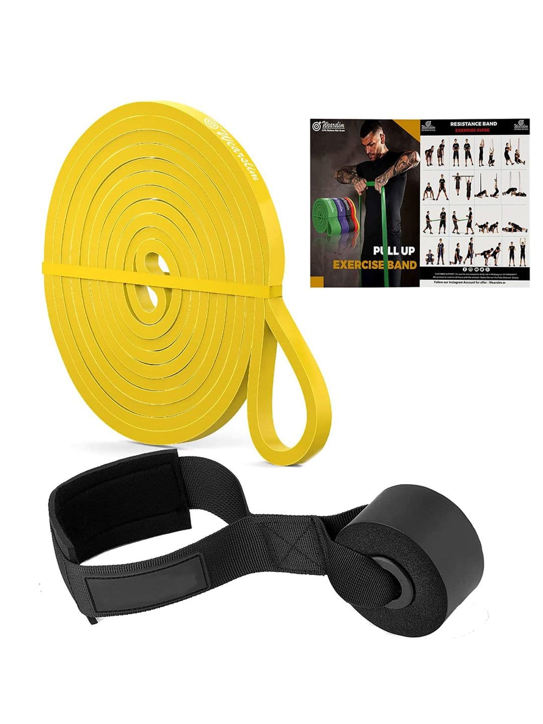 Wearslim Pull Up Exercise Resistance Band With Door Anchor - view 1