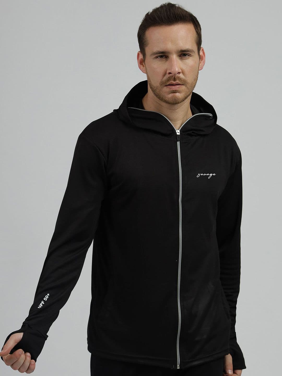 Be Savage Men Solid Lightweight Sporty Jacket - view 1