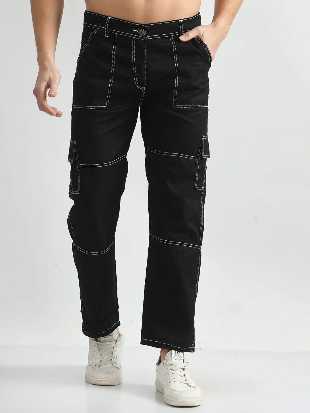LINARIA Men Classic Regular Fit Cotton Jeans - view 1