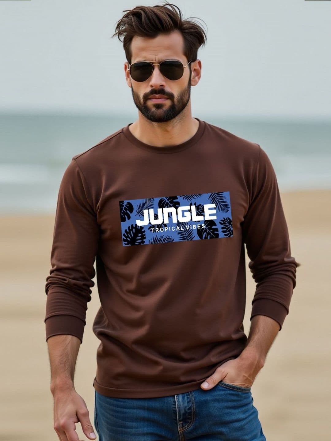 Moda Rapido Men Graphic Printed Round Neck Cotton T-shirt - view 1
