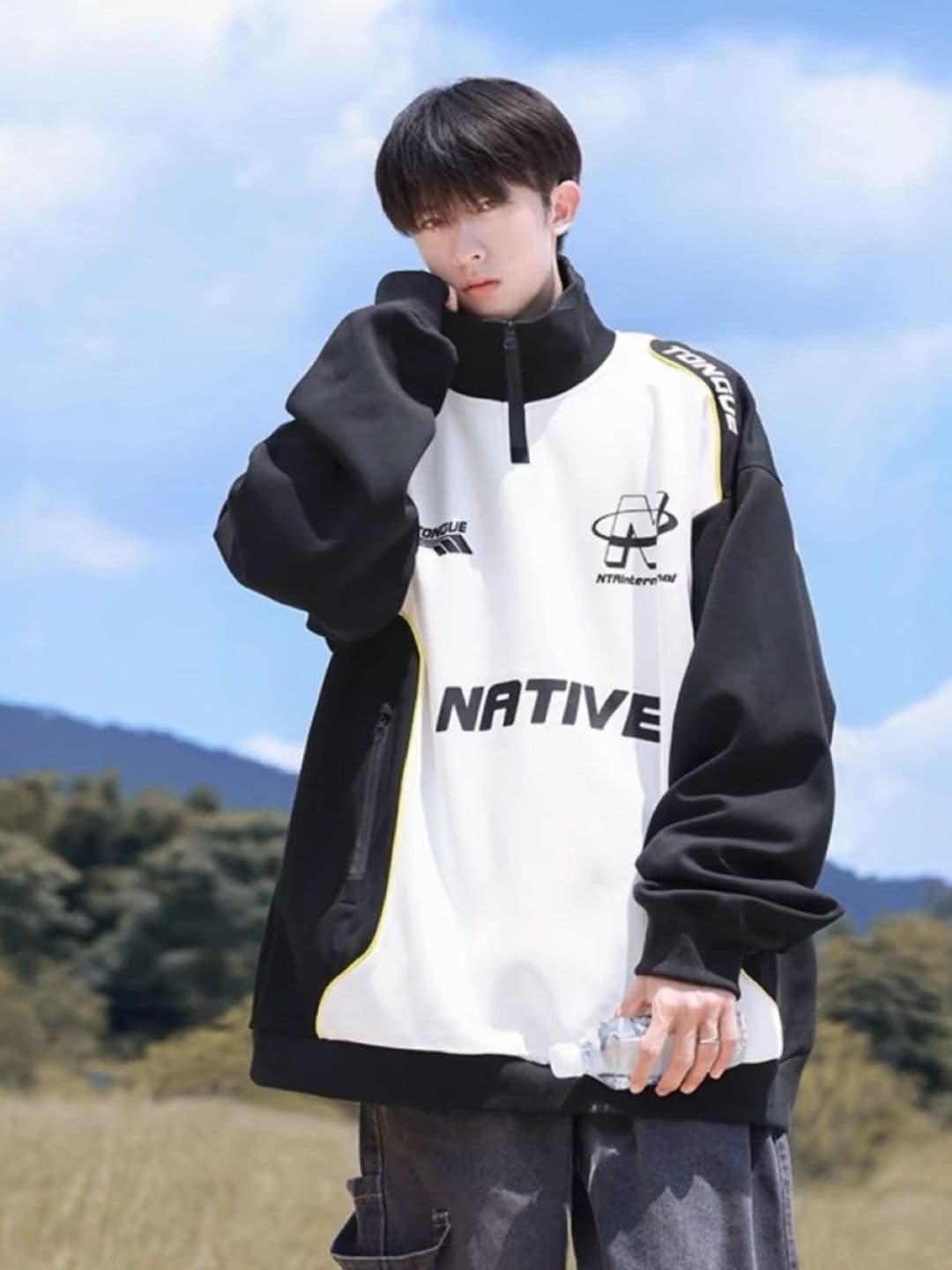 StyleCast Men Typography Tailored Jacket - view 1