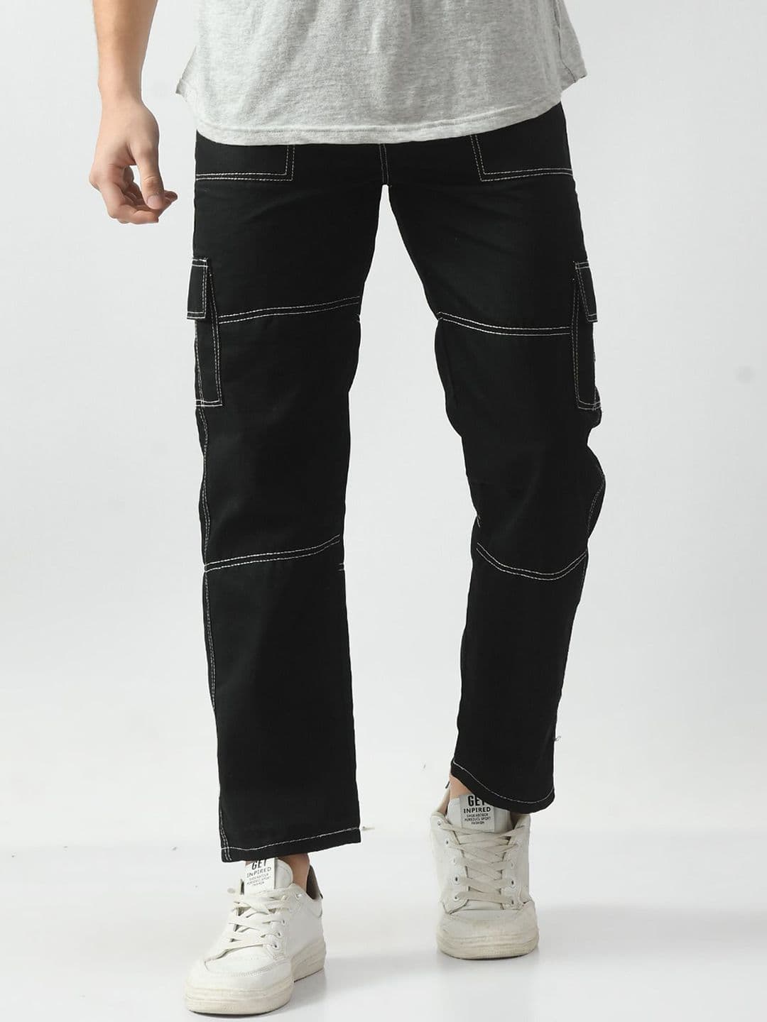 LINARIA Men Regular Fit Mid-Rise Classic Low Distress Jeans - view 1