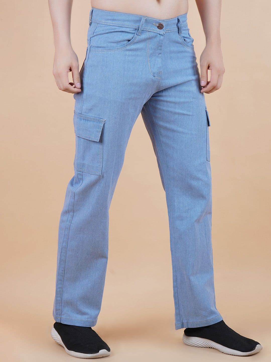 LINARIA Men Classic Relaxed Fit Low Distress Jeans - view 1