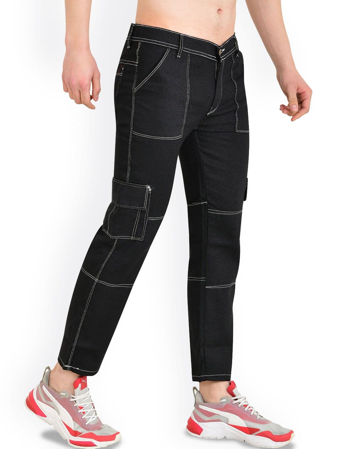 LINARIA Men Classic Slim Fit Cargo Styles Jeans - view 1