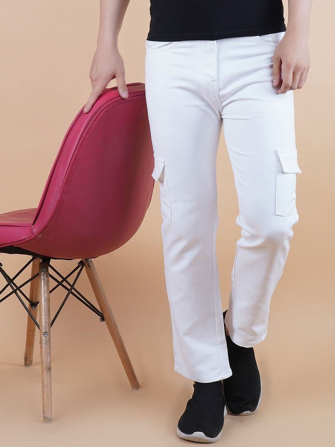 LINARIA Men Cotton Classic Jogger Mildly Distressed Stretchable Jeans - view 1
