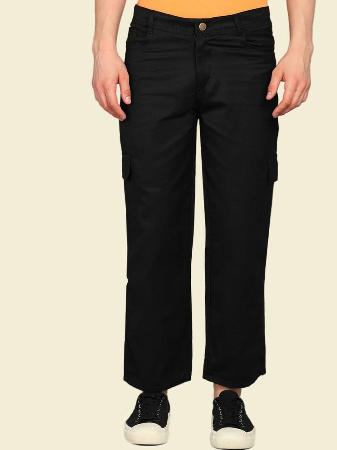 LINARIA Men Cotton Classic Boyfriend Fit Mid-Rise Cargo Styles Jeans - view 1