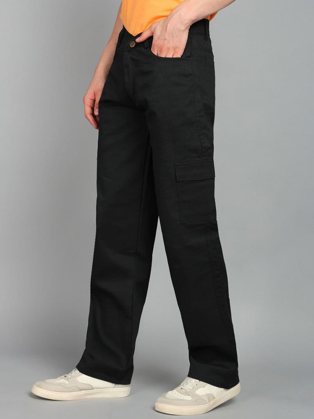 LINARIA Men Classic Cotton Low-Rise Boyfriend Fit Cargo Styles Jeans - view 1