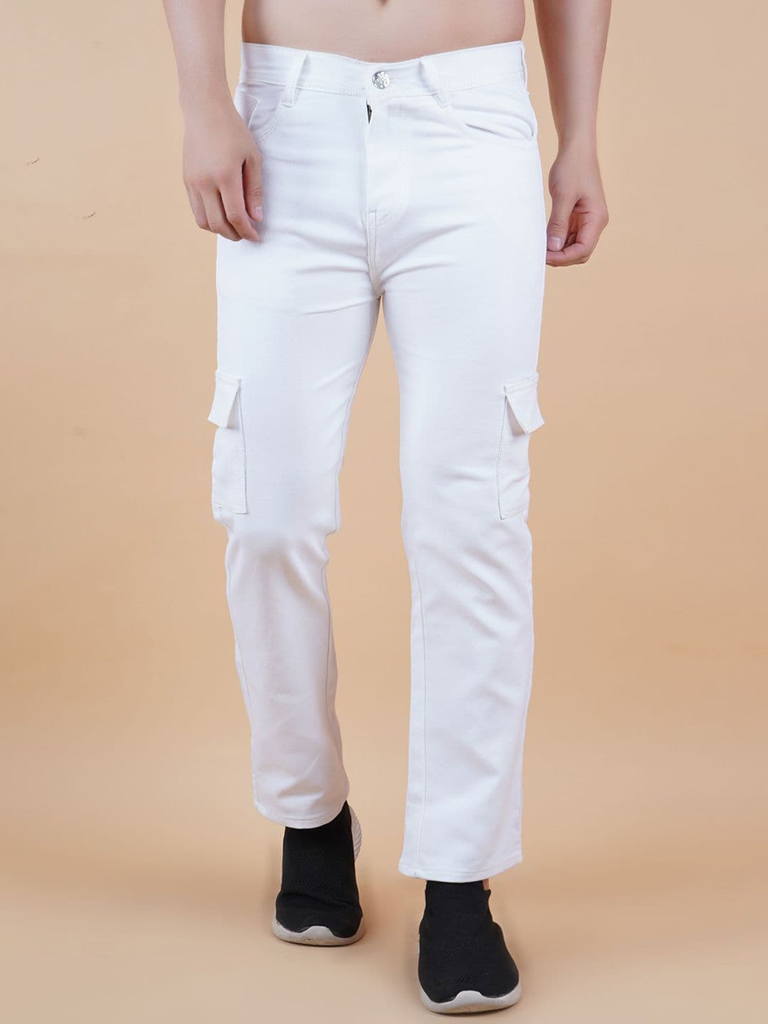 LINARIA Men Classic Jogger Clean Look Cargo Styles Cotton Jeans - view 1