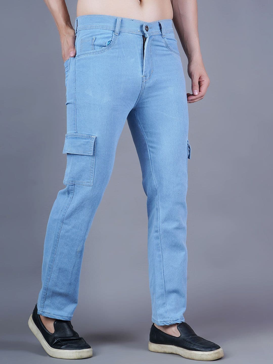 SZN Men Classic Relaxed Fit Light Fade Stretchable Jeans - view 1