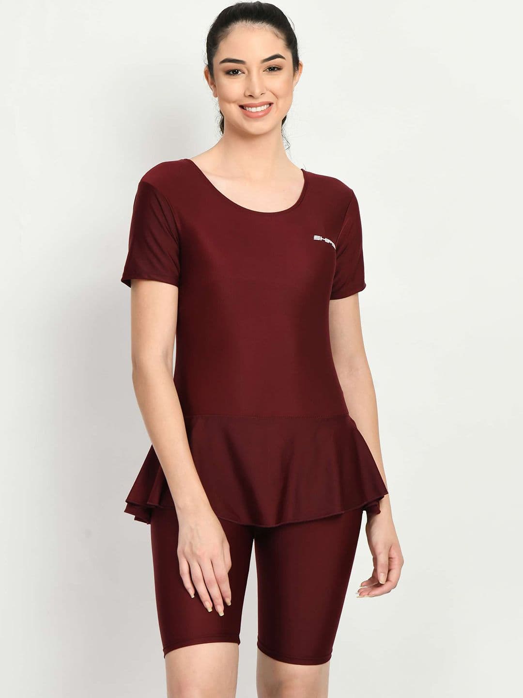 SHIFTER Women Round-Neck One-Piece Swimming Dress - view 1