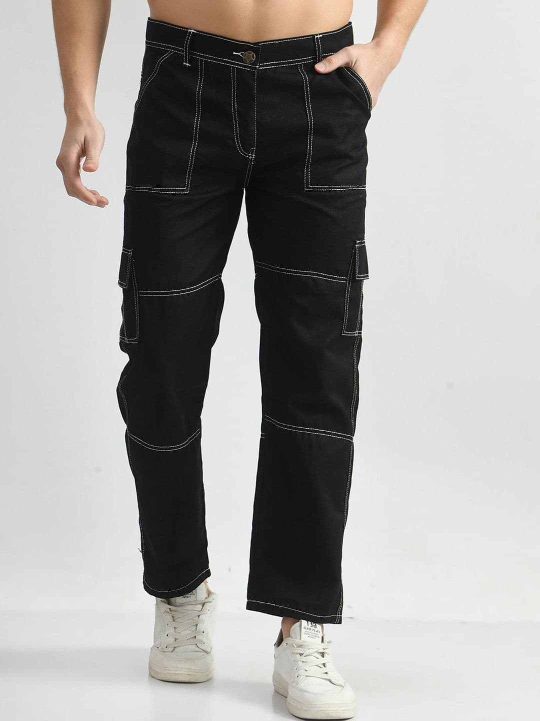 LINARIA Men Classic Mid-Rise Cotton Jeans - view 1
