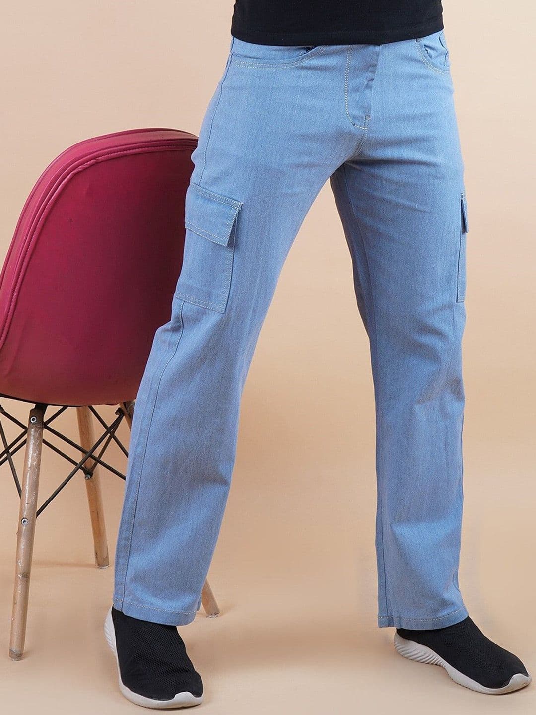 Linaria Men Classic Regular Fit Mid Rise Clean Look Jeans - view 1